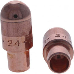 Tuffaloy - Spot Welder Tips For Use With: 4RW Cap Taper Electrode Holder Type: Male Cap B Nose (Dome) - Exact Tool & Supply