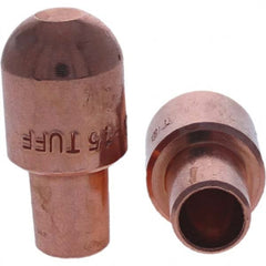 Tuffaloy - Spot Welder Tips For Use With: 5RW Cap Taper Electrode Holder Type: Male Cap B Nose (Dome) - Exact Tool & Supply