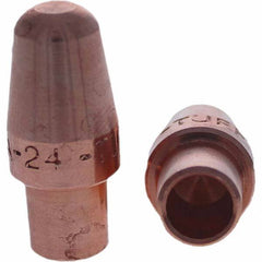 Tuffaloy - Spot Welder Tips For Use With: 4RW Cap Taper Electrode Holder Type: Male Cap A Nose (Pointed) - Exact Tool & Supply