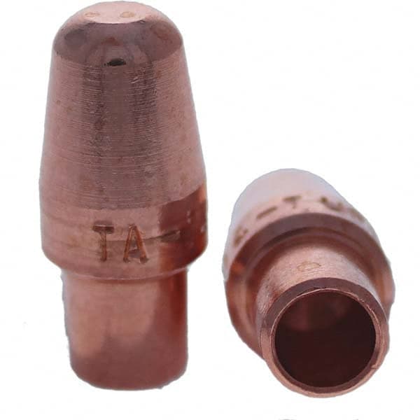 Tuffaloy - Spot Welder Tips For Use With: 4RW Cap Taper Electrode Holder Type: Male Cap A Nose (Pointed) - Exact Tool & Supply