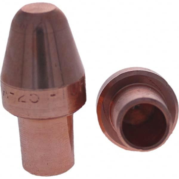 Tuffaloy - Spot Welder Tips For Use With: 5RW Cap Taper Electrode Holder Type: Male Cap A Nose (Pointed) - Exact Tool & Supply