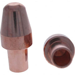 Tuffaloy - Spot Welder Tips For Use With: 6RW Cap Taper Electrode Holder Type: Male Cap A Nose (Pointed) - Exact Tool & Supply