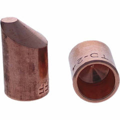 Tuffaloy - Spot Welder Tips For Use With: 4RW Cap Taper Electrode Holder Type: Female Cap D Nose (Offset) - Exact Tool & Supply