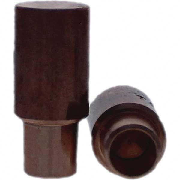 Tuffaloy - Spot Welder Tips For Use With: 4RW Cap Taper Electrode Holder Type: Male Cap C Nose (Flat) - Exact Tool & Supply