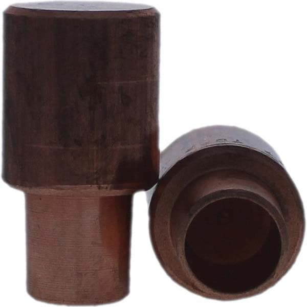 Tuffaloy - Spot Welder Tips For Use With: 7RW Cap Taper Electrode Holder Type: Male Cap C Nose (Flat) - Exact Tool & Supply