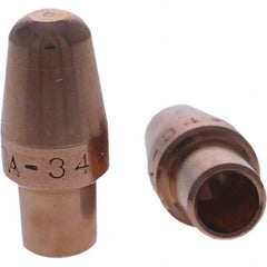 Tuffaloy - Spot Welder Tips For Use With: 4RW Cap Taper Electrode Holder Type: Male Cap A Nose (Pointed) - Exact Tool & Supply