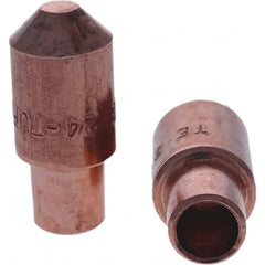 Tuffaloy - Spot Welder Tips For Use With: 4RW Cap Taper Electrode Holder Type: Male Cap E Nose (Truncated) - Exact Tool & Supply