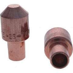 Tuffaloy - Spot Welder Tips For Use With: 5RW Cap Taper Electrode Holder Type: Male Cap E Nose (Truncated) - Exact Tool & Supply