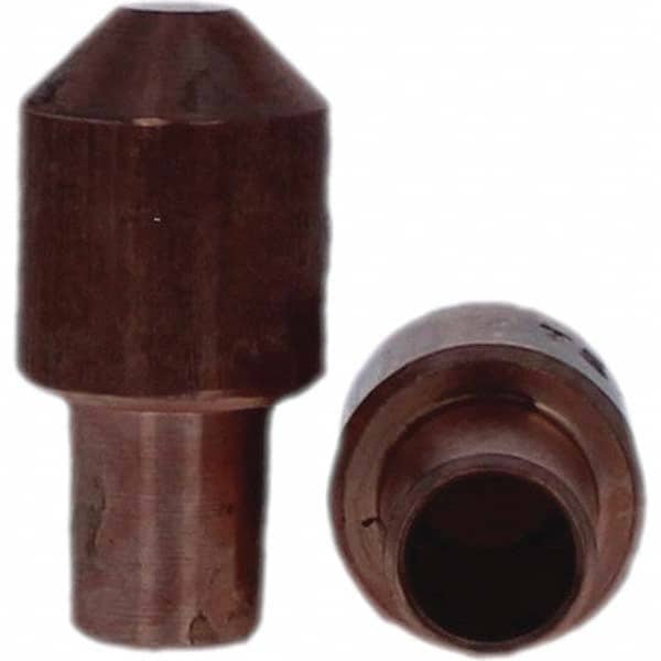 Tuffaloy - Spot Welder Tips For Use With: 7RW Cap Taper Electrode Holder Type: Male Cap E Nose (Truncated) - Exact Tool & Supply