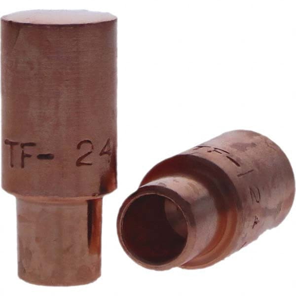 Tuffaloy - Spot Welder Tips For Use With: 4RW Cap Taper Electrode Holder Type: Male Cap F Nose (Radius) - Exact Tool & Supply