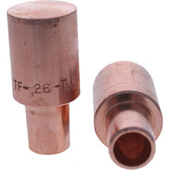 Tuffaloy - Spot Welder Tips For Use With: 6RW Cap Taper Electrode Holder Type: Male Cap F Nose (Radius) - Exact Tool & Supply