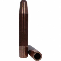 Tuffaloy - Spot Welder Tips For Use With: 5RW Electrode Holder Type: Straight Tip A Nose (Pointed) - Exact Tool & Supply