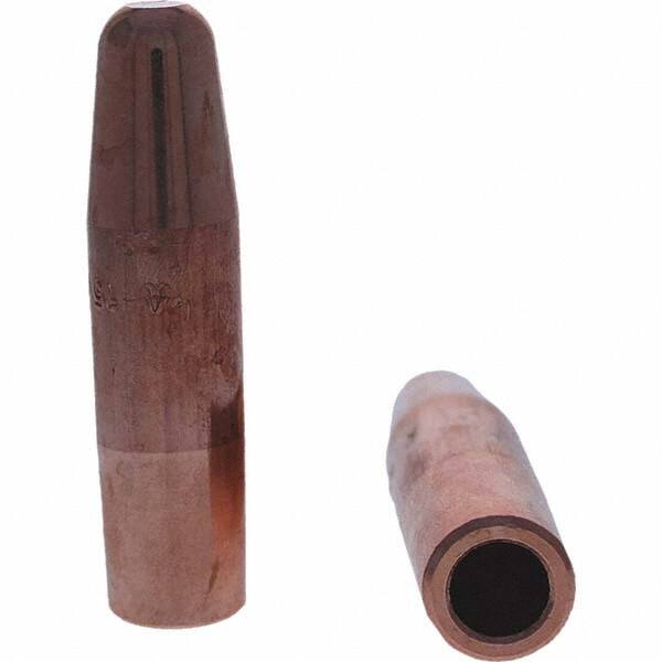 Tuffaloy - Spot Welder Tips For Use With: 5RW Electrode Holder Type: Straight Tip A Nose (Pointed) - Exact Tool & Supply
