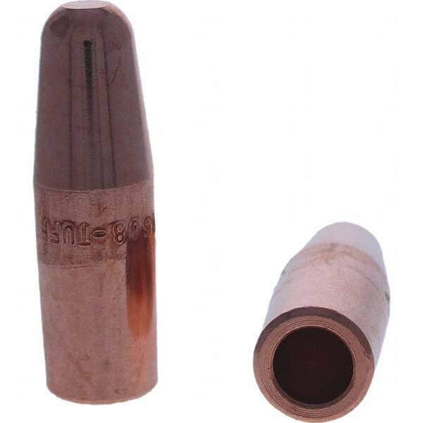 Tuffaloy - Spot Welder Tips For Use With: 5RW Electrode Holder Type: Straight Tip A Nose (Pointed) - Exact Tool & Supply