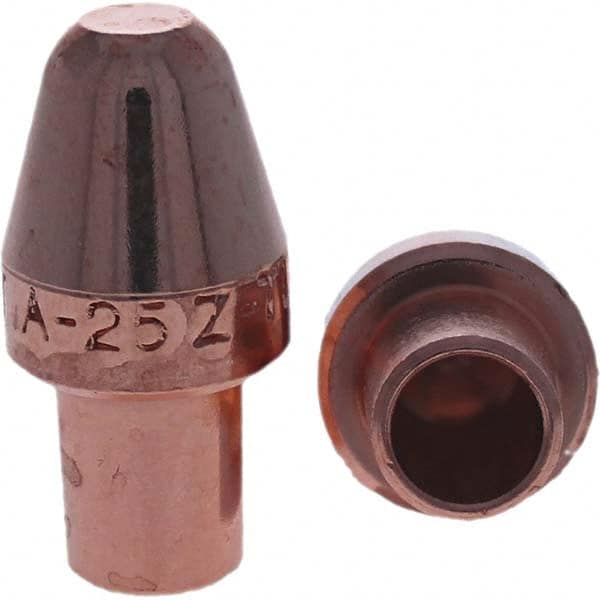 Tuffaloy - Spot Welder Tips For Use With: 5RW Cap Taper Electrode Holder Type: Male Cap A Nose (Pointed) - Exact Tool & Supply