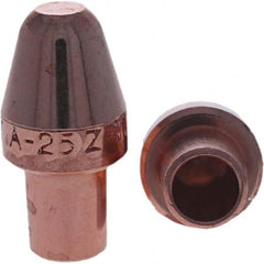 Tuffaloy - Spot Welder Tips For Use With: 5RW Cap Taper Electrode Holder Type: Male Cap A Nose (Pointed) - Exact Tool & Supply