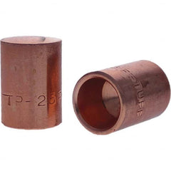 Tuffaloy - Spot Welder Tips For Use With: 6RW Cap Taper Electrode Holder Type: Female Cap F Nose (Radius) - Exact Tool & Supply