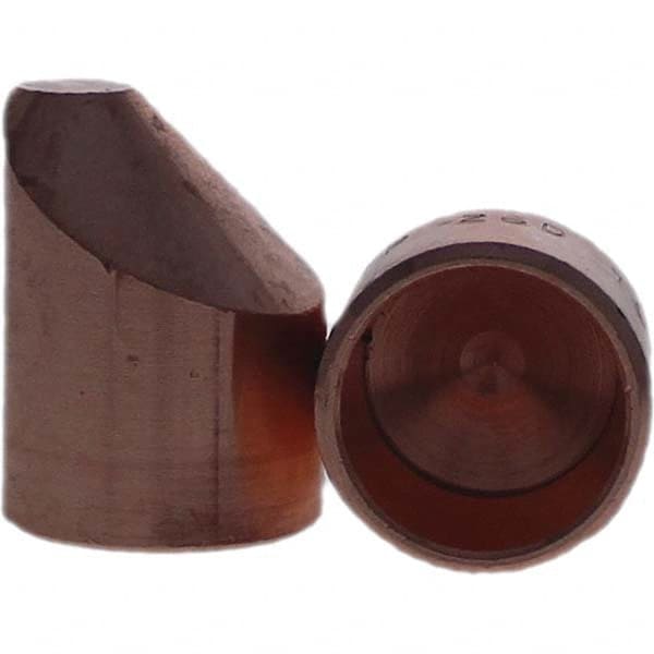 Tuffaloy - Spot Welder Tips For Use With: 6RW Cap Taper Electrode Holder Type: Female Cap D Nose (Offset) - Exact Tool & Supply