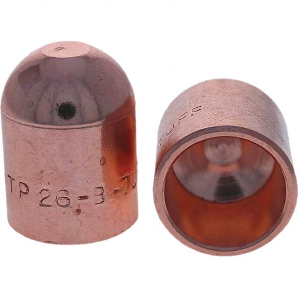 Tuffaloy - Spot Welder Tips For Use With: 6RW Cap Taper Electrode Holder Type: Female Cap B Nose (Dome) - Exact Tool & Supply