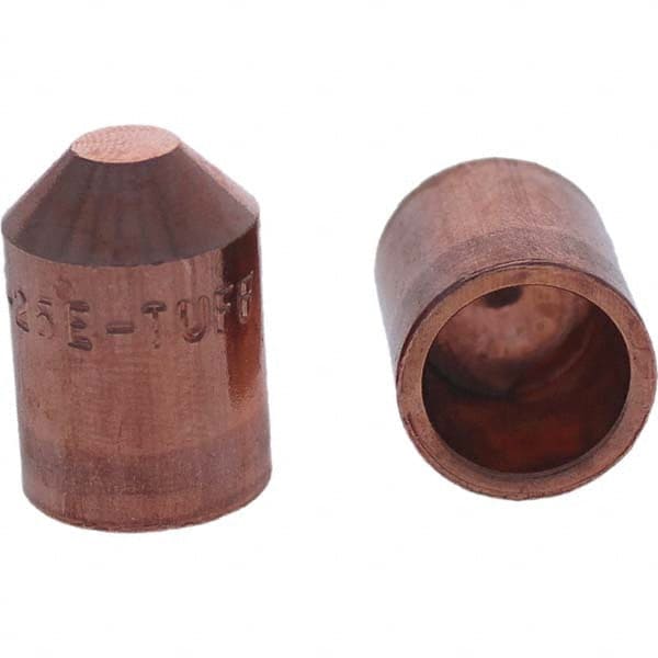 Tuffaloy - Spot Welder Tips For Use With: 5RW Cap Taper Electrode Holder Type: Female Cap E Nose (Truncated) - Exact Tool & Supply