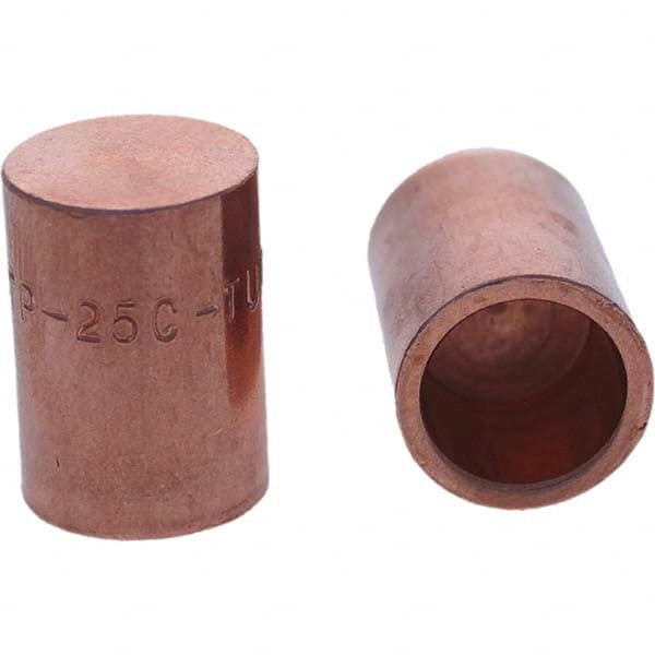 Tuffaloy - Spot Welder Tips For Use With: 5RW Cap Taper Electrode Holder Type: Female Cap C Nose (Flat) - Exact Tool & Supply