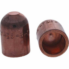Tuffaloy - Spot Welder Tips For Use With: 5RW Cap Taper Electrode Holder Type: Female Cap B Nose (Dome) - Exact Tool & Supply
