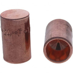 Tuffaloy - Spot Welder Tips For Use With: 4RW Cap Taper Electrode Holder Type: Female Cap F Nose (Radius) - Exact Tool & Supply