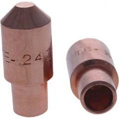 Tuffaloy - Spot Welder Tips For Use With: 4RW Cap Taper Electrode Holder Type: Male Cap E Nose (Truncated) - Exact Tool & Supply
