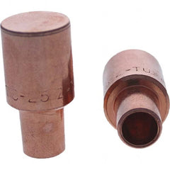 Tuffaloy - Spot Welder Tips For Use With: 5RW Cap Taper Electrode Holder Type: Male Cap C Nose (Flat) - Exact Tool & Supply