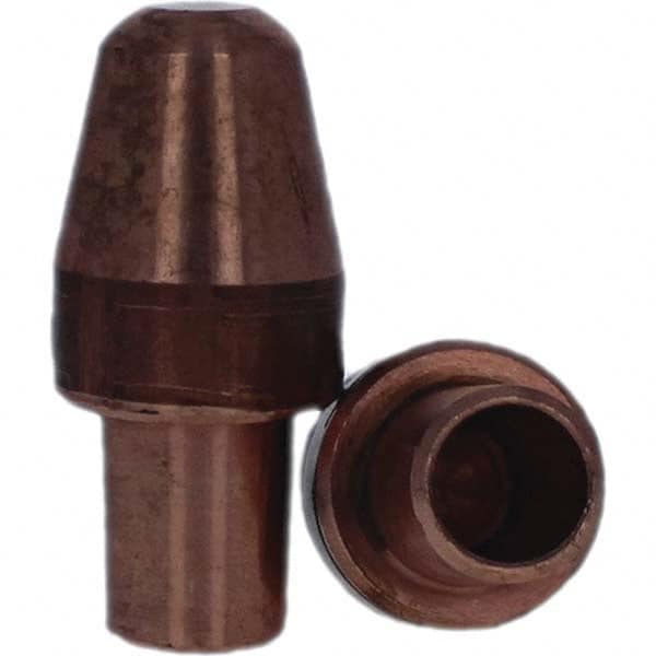Tuffaloy - Spot Welder Tips For Use With: 6RW Cap Taper Electrode Holder Type: Male Cap A Nose (Pointed) - Exact Tool & Supply