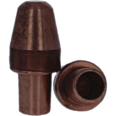 Tuffaloy - Spot Welder Tips For Use With: 6RW Cap Taper Electrode Holder Type: Male Cap A Nose (Pointed) - Exact Tool & Supply
