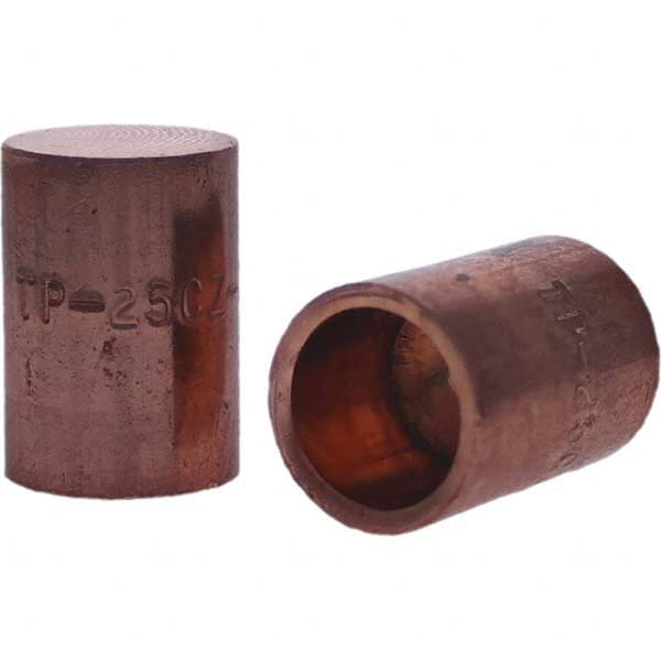 Tuffaloy - Spot Welder Tips For Use With: 5RW Cap Taper Electrode Holder Type: Female Cap C Nose (Flat) - Exact Tool & Supply