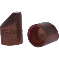 Tuffaloy - Spot Welder Tips For Use With: 5RW Cap Taper Electrode Holder Type: Female Cap D Nose (Offset) - Exact Tool & Supply