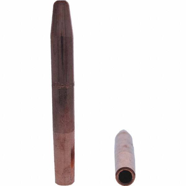 Tuffaloy - Spot Welder Tips For Use With: 4RW Electrode Holder Type: Straight Tip A Nose (Pointed) - Exact Tool & Supply