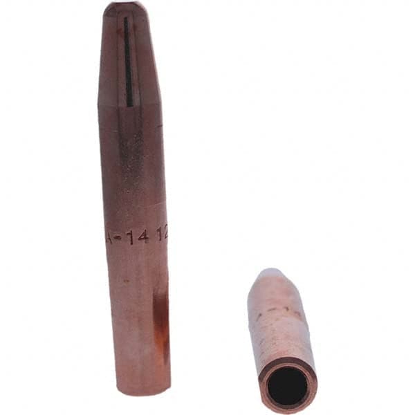 Tuffaloy - Spot Welder Tips For Use With: 4RW Electrode Holder Type: Straight Tip A Nose (Pointed) - Exact Tool & Supply