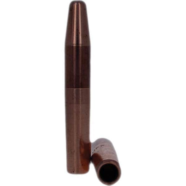 Tuffaloy - Spot Welder Tips For Use With: 4RW Electrode Holder Type: Straight Tip A Nose (Pointed) - Exact Tool & Supply