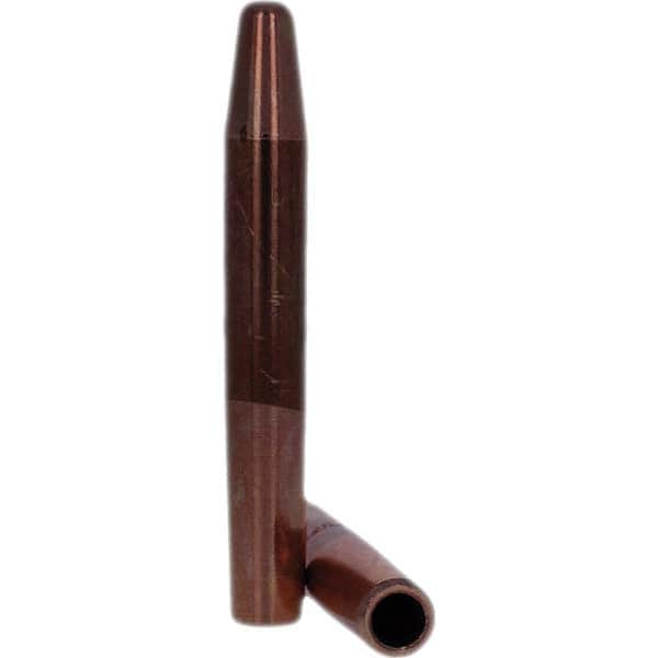 Tuffaloy - Spot Welder Tips For Use With: 4RW Electrode Holder Type: Straight Tip A Nose (Pointed) - Exact Tool & Supply