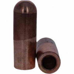 Tuffaloy - Spot Welder Tips For Use With: 7RW Electrode Holder Type: Straight Tip B Nose (Dome) - Exact Tool & Supply