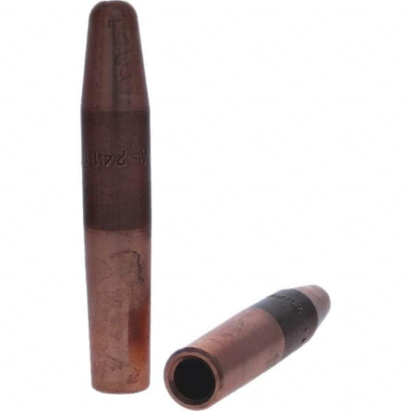 Tuffaloy - Spot Welder Tips For Use With: 4RW Electrode Holder Type: Straight Tip A Nose (Pointed) - Exact Tool & Supply