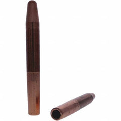 Tuffaloy - Spot Welder Tips For Use With: 4RW Electrode Holder Type: Straight Tip A Nose (Pointed) - Exact Tool & Supply