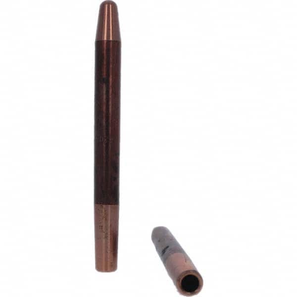 Tuffaloy - Spot Welder Tips For Use With: 4RW Electrode Holder Type: Straight Tip A Nose (Pointed) - Exact Tool & Supply