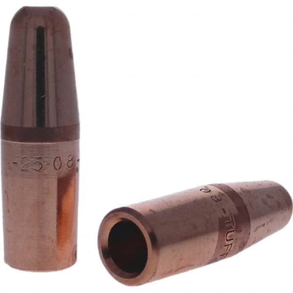 Tuffaloy - Spot Welder Tips For Use With: 7RW Electrode Holder Type: Straight Tip A Nose (Pointed) - Exact Tool & Supply