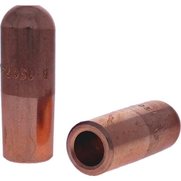 Tuffaloy - Spot Welder Tips For Use With: 5RW Electrode Holder Type: Straight Tip B Nose (Dome) - Exact Tool & Supply