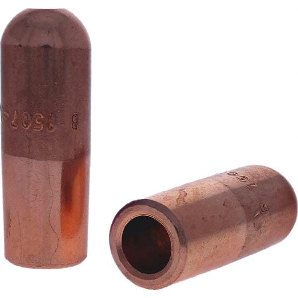 Tuffaloy - Spot Welder Tips For Use With: 5RW Electrode Holder Type: Straight Tip B Nose (Dome) - Exact Tool & Supply