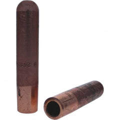 Tuffaloy - Spot Welder Tips For Use With: 6RW Electrode Holder Type: Straight Tip B Nose (Dome) - Exact Tool & Supply