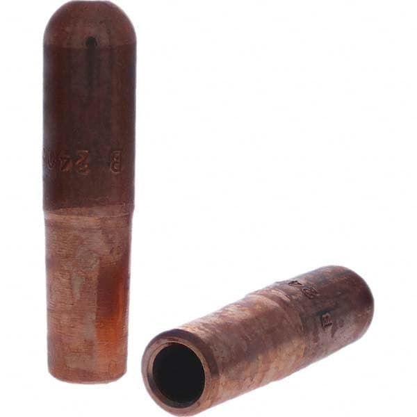 Tuffaloy - Spot Welder Tips For Use With: 4RW Electrode Holder Type: Straight Tip B Nose (Dome) - Exact Tool & Supply