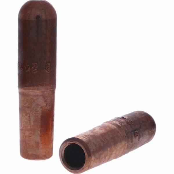 Tuffaloy - Spot Welder Tips For Use With: 4RW Electrode Holder Type: Straight Tip B Nose (Dome) - Exact Tool & Supply