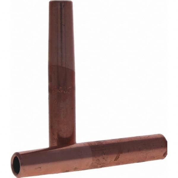 Tuffaloy - Spot Welder Tips For Use With: 4RW Electrode Holder Type: Straight Tip C Nose (Flat) - Exact Tool & Supply