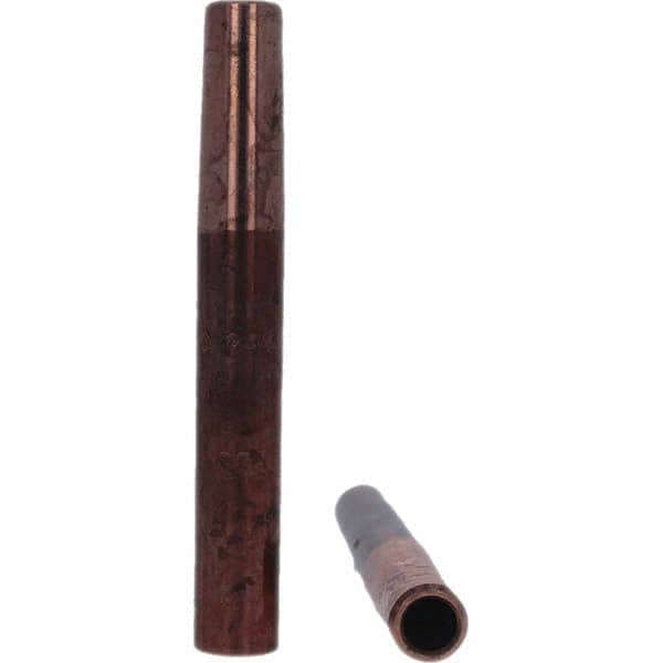 Tuffaloy - Spot Welder Tips For Use With: 4RW Electrode Holder Type: Straight Tip C Nose (Flat) - Exact Tool & Supply