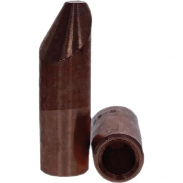 Tuffaloy - Spot Welder Tips For Use With: 5RW Electrode Holder Type: Straight Tip D Nose (Offset) - Exact Tool & Supply